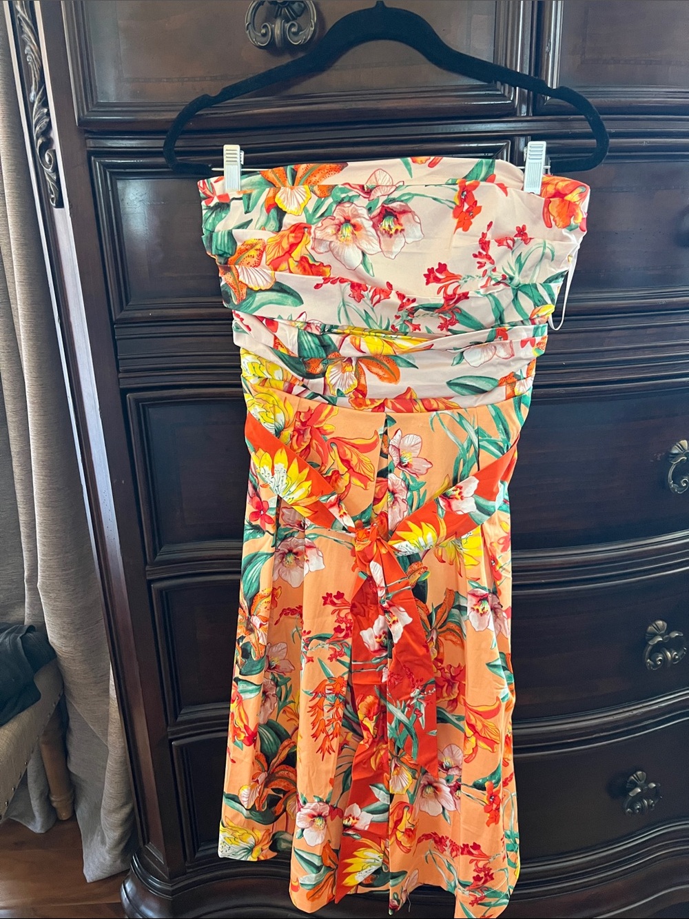 White House Black Market Multicolor Floral Dress